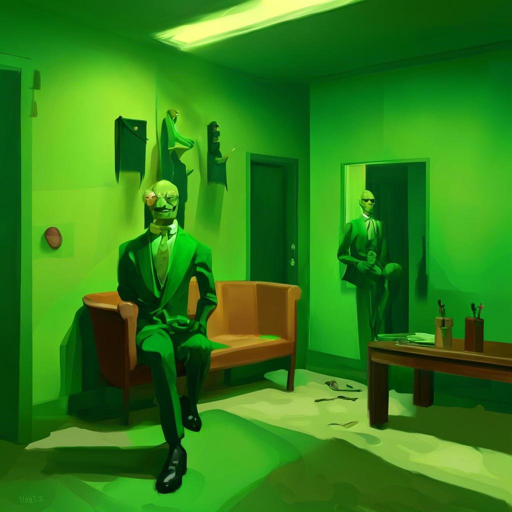 Die Darstellung des Figure in Green Room