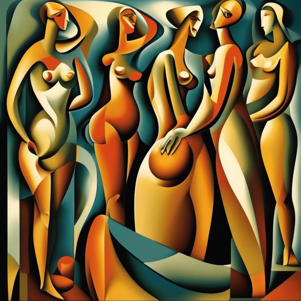 Einzigartige Formen und Linien der Bathers - Olexandr Archipenko